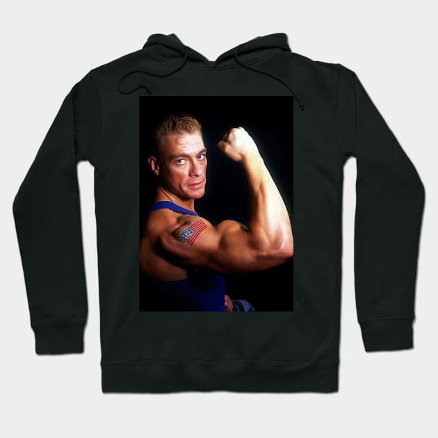 Van Damme Hoodie by Fantasy Brush Designs